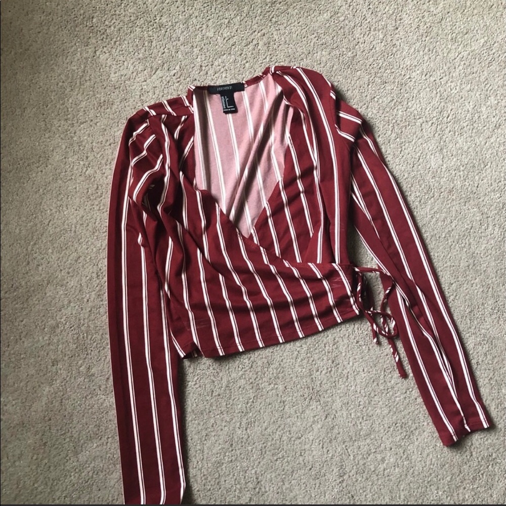Forever 21 Mock Wrap Top